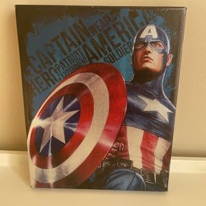 Captain America frame canvas poster